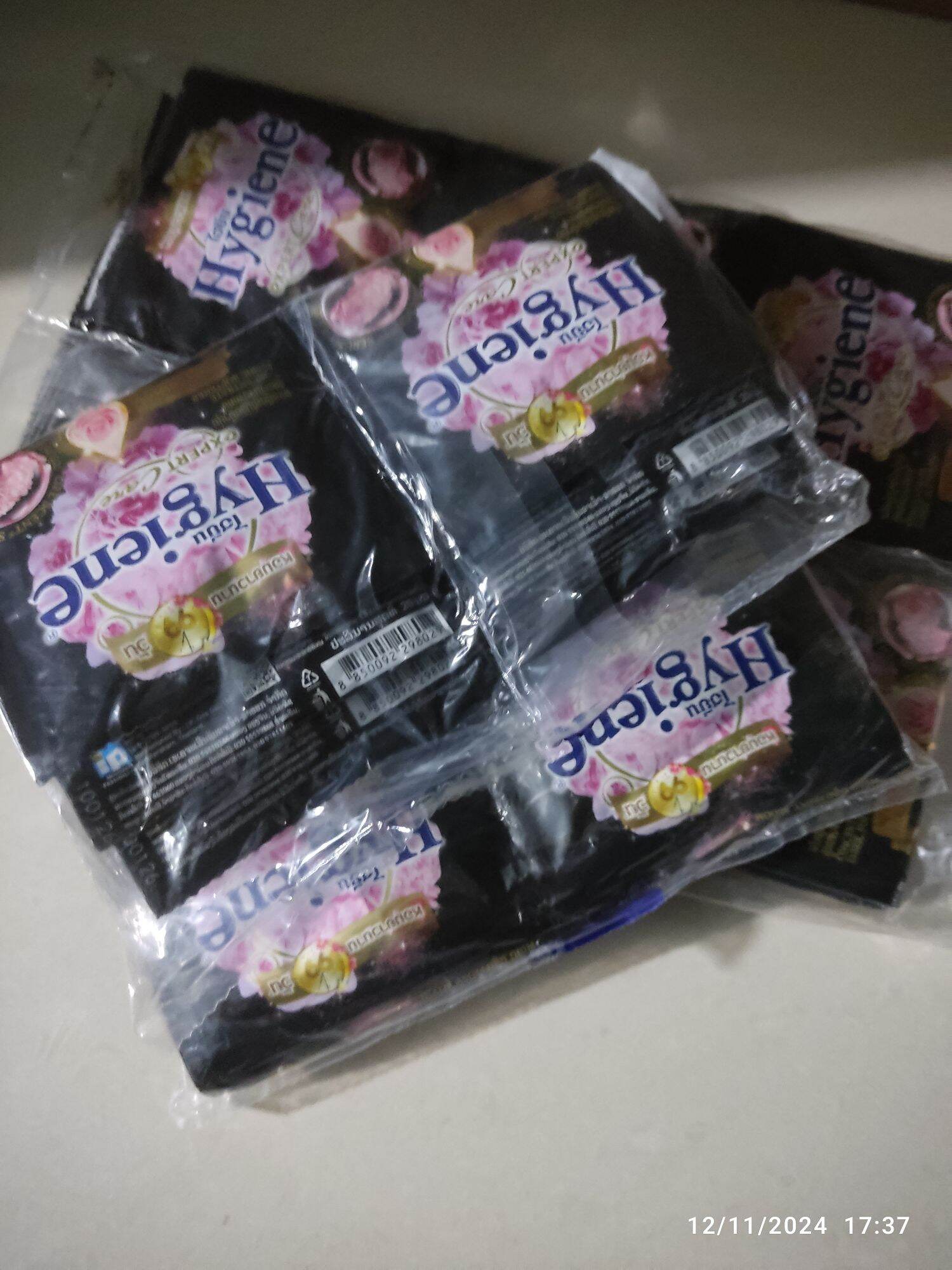 ( 60 gói) Nước xả vải hygiene thái lan màu đen