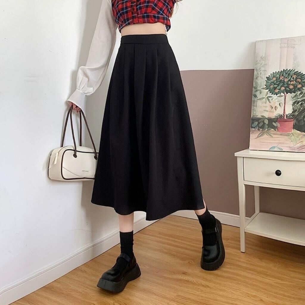 Chân Váy Xếp Ly Dáng Dài BASSIC CV58