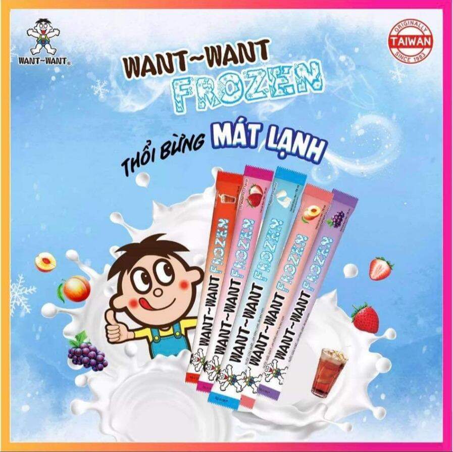Combo 10 Cây Bòn Bon Kem Đá Want Want Đài Loan