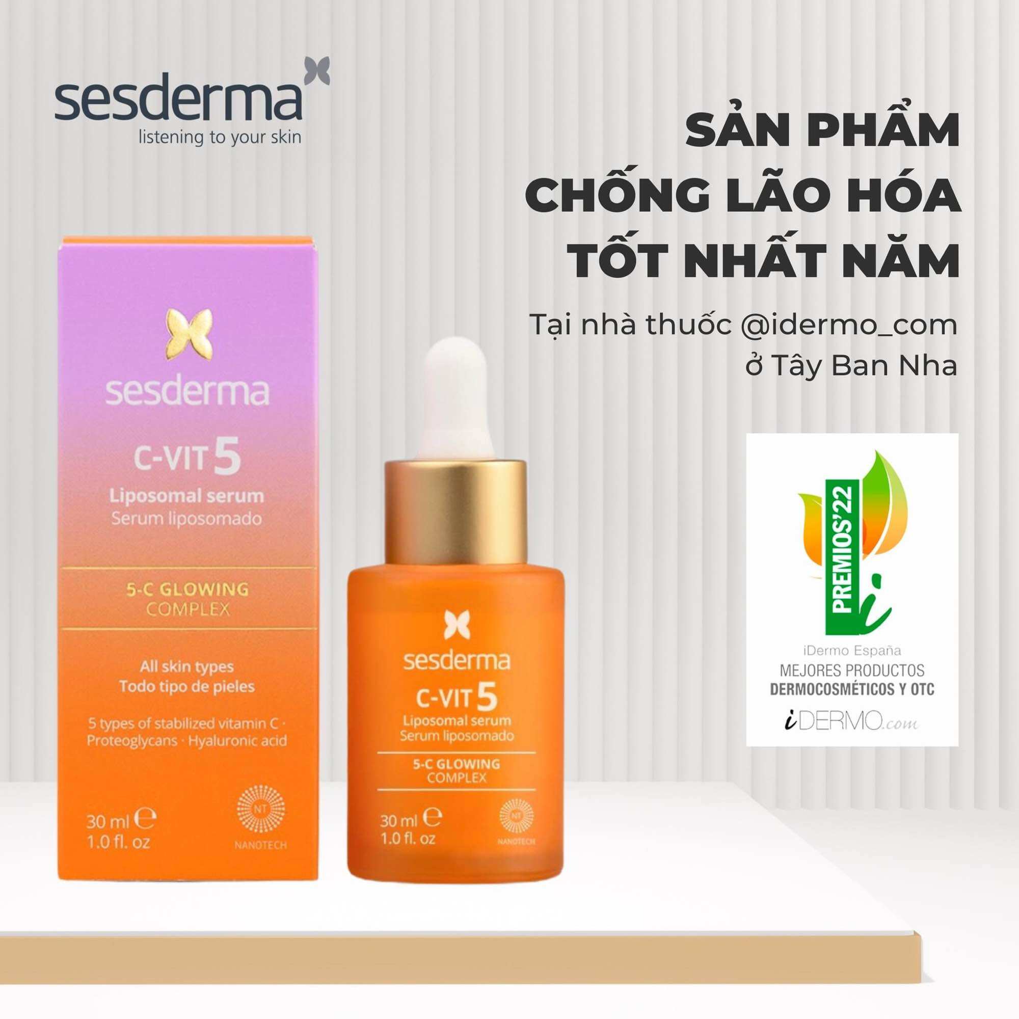 Tinh chất Sesderma C-Vit 5 Liposomal Serum