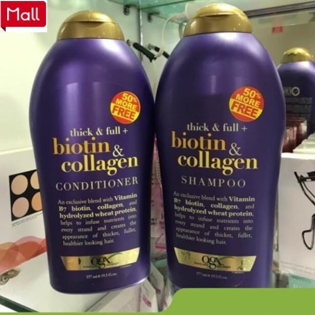 Dầu gội xả Biotin Collagen 577ml chống rụng tóc và kích thích mọc tóc .