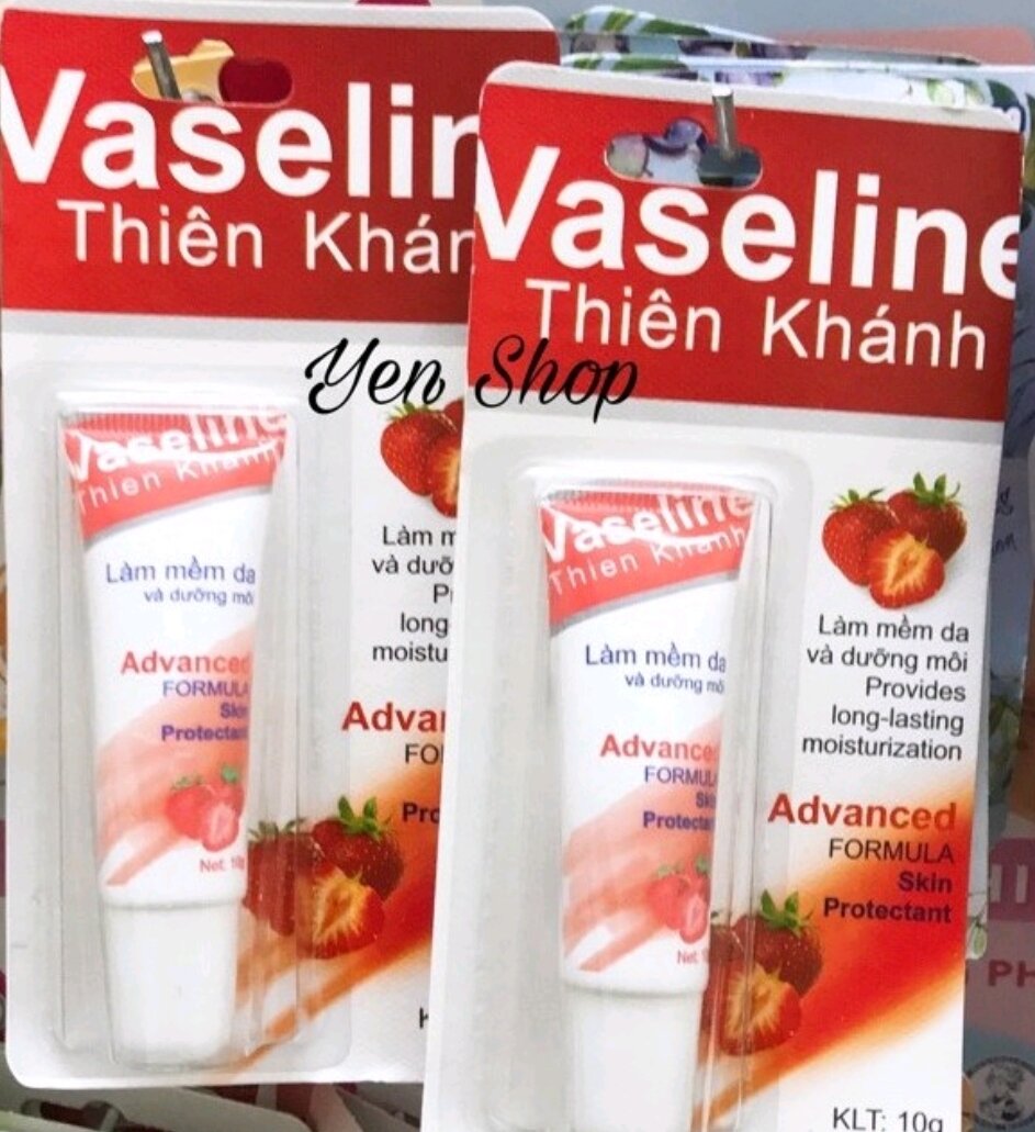 Hương Dâu  SON TẠO ĐỔ ẨM VÀ GIÚP ĐÔI MÔI ĐẦY SỨC SỐNG VASELINE THIÊN KHÁNH.