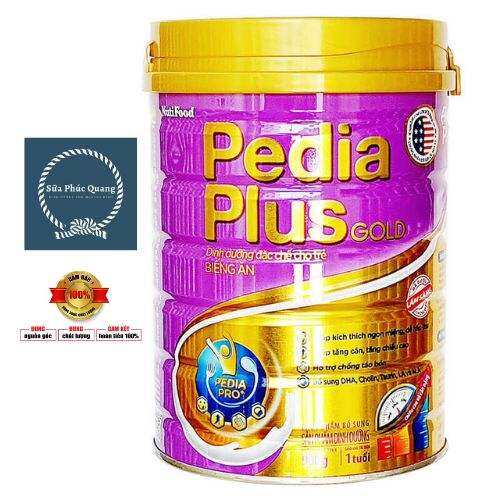 Sữa Nutifood Pedia Plus Gold 900g cho bé từ 1 tuổi (đặc chế cho trẻ biếng ăn)