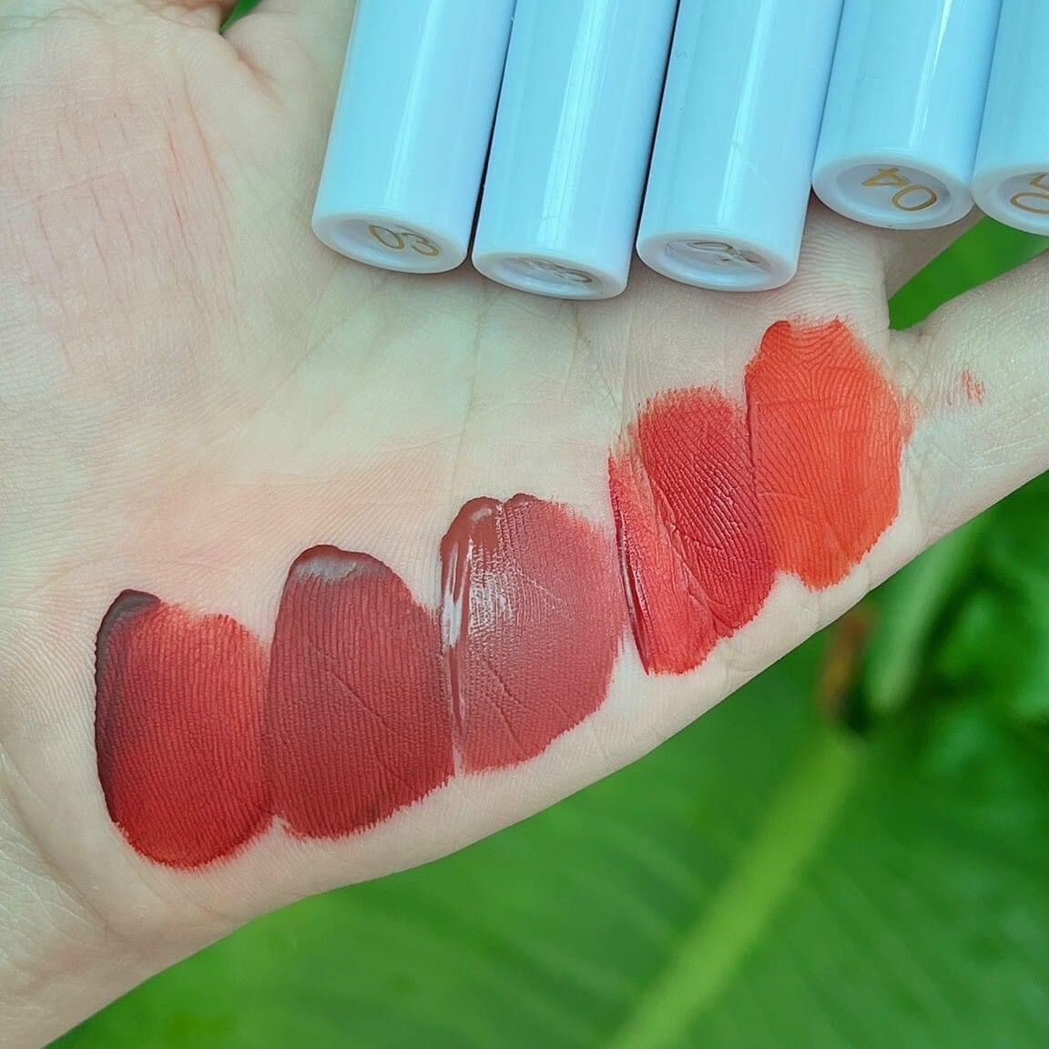 Set 5 son Danmolu gấu hồng chính hãng