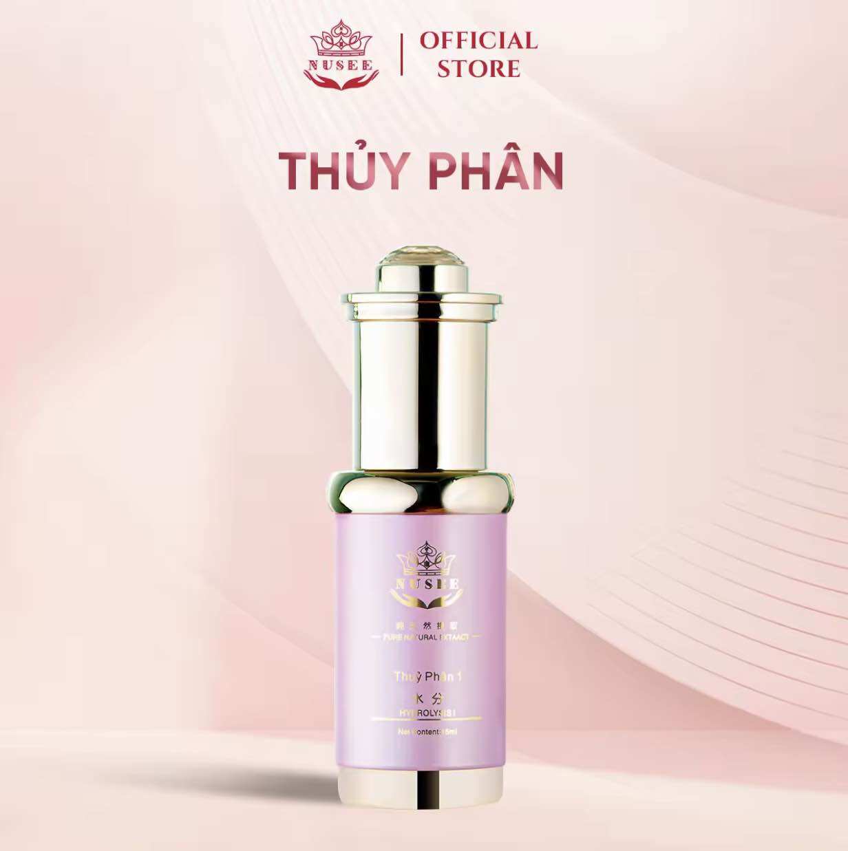 Phân giải Nám Thủy Phân 1 Nusee Phân giải sắc tố nám cho da, làm sạch và khử khuẩn 15ml