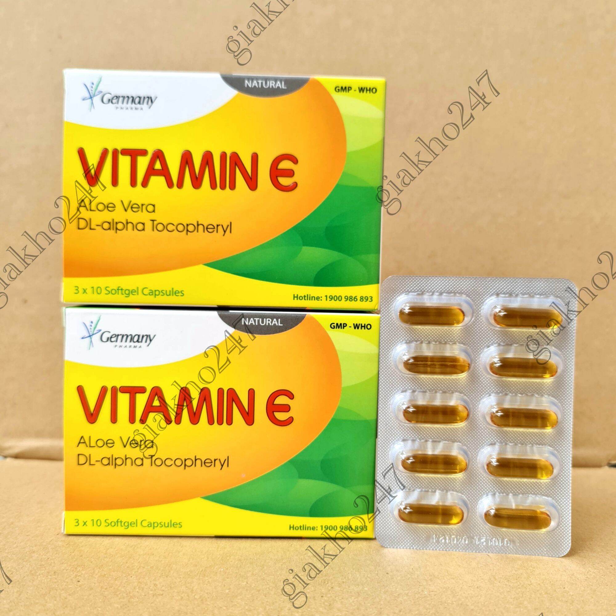 Combo 2 hộp vitamin e giúp da căng mịn sáng đẹp - hộp 30 viên chính hãng