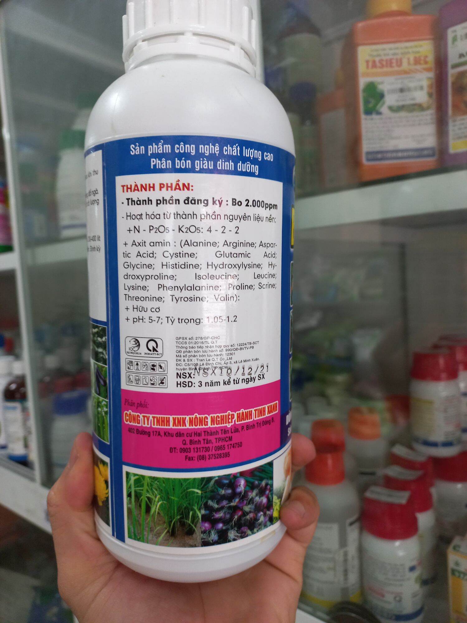 Phân bón lá Amino Bioted 603 Biomax 1000ml