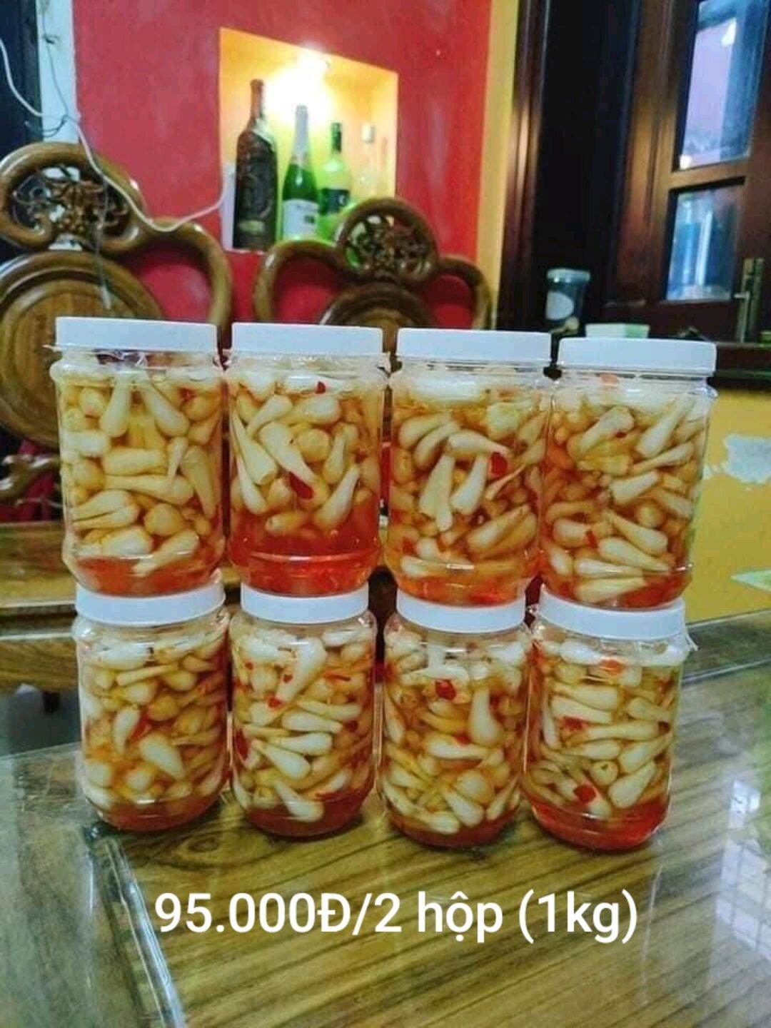 500g củ kiệu ngâm mắm ớt Bình Định, củ kiệu Huế ngâm đường
