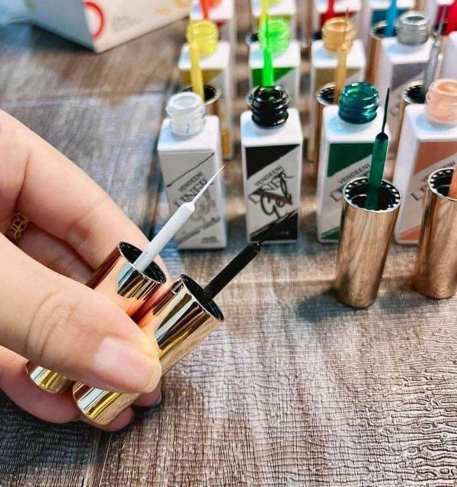 ( Hàng mới về )Set Cọ Nét Vendeeni 12 Màu, Gel Vẽ Nét dành cho Nail