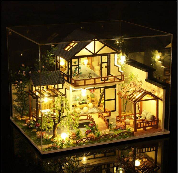Mô hình nhà gỗ DIY Biệt thự Zhuxi