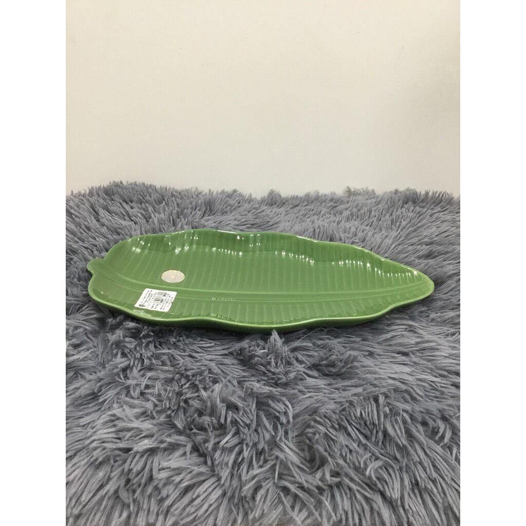Dĩa lá chuối 32.5 cm - gốm sứ Cường Phát