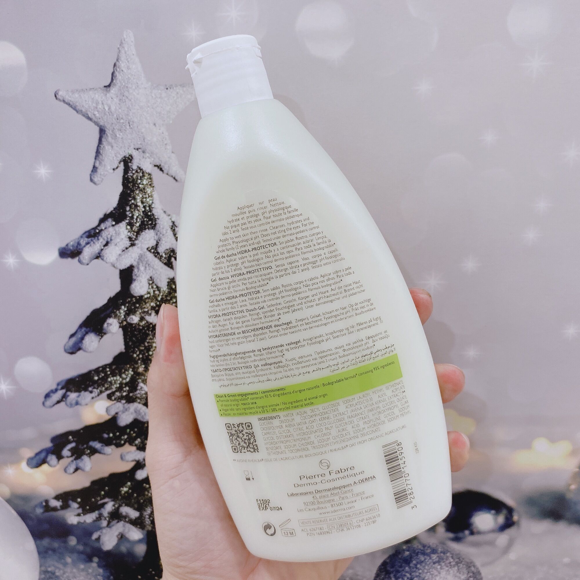 Sữa tắm ngừa mụn lưng A-derma 500ml