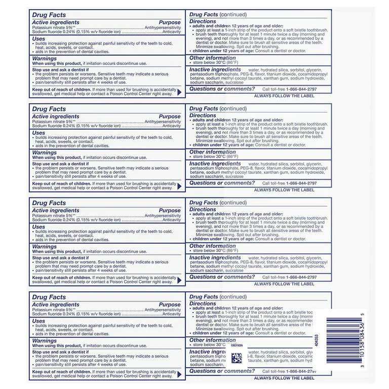 [HÀNG NỸ CHÍNH HÃNG] Kem đánh răng làm trắng Sensodyne Extra 1 tuýp 184g