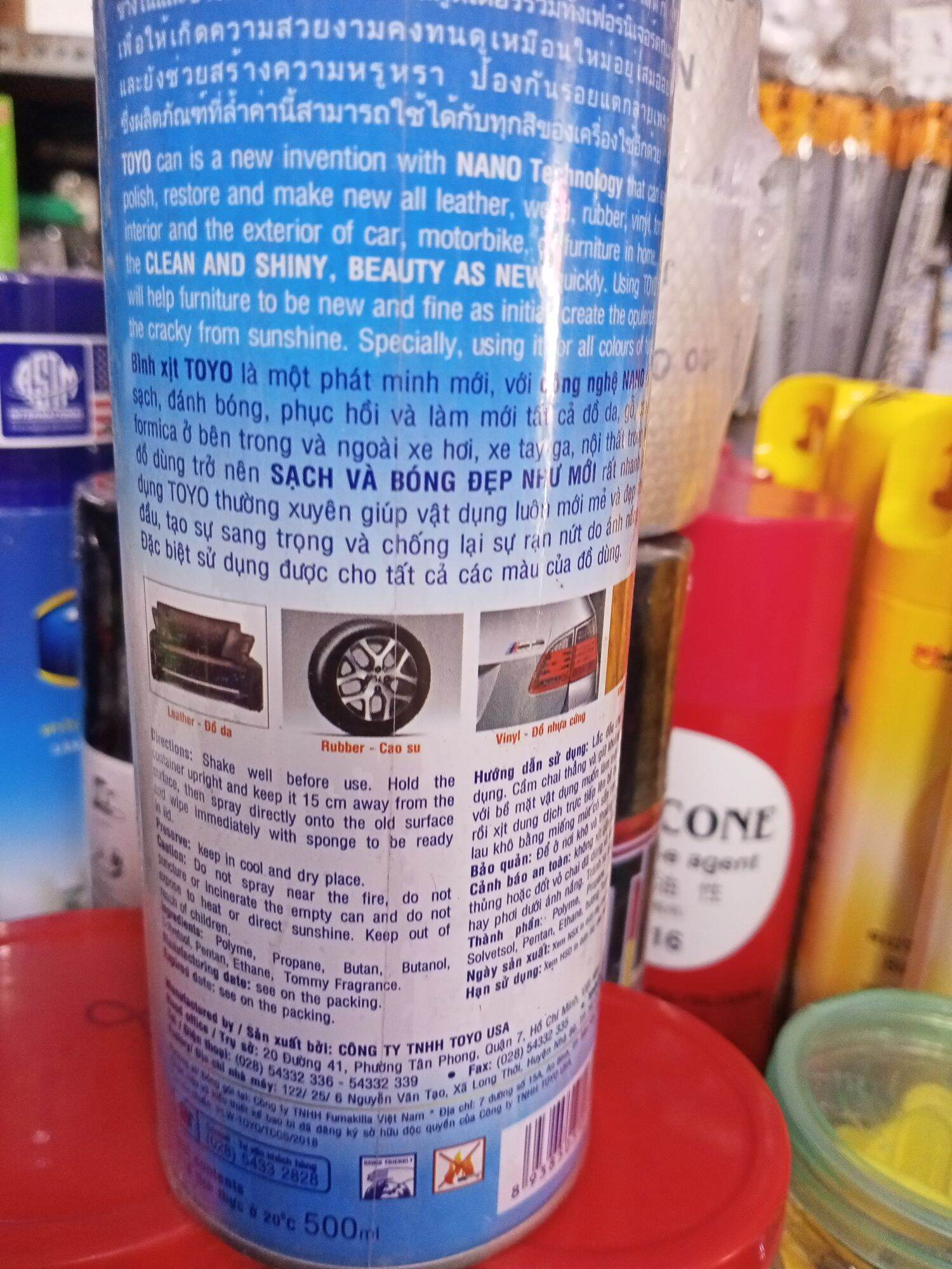 xịt bóng toyo