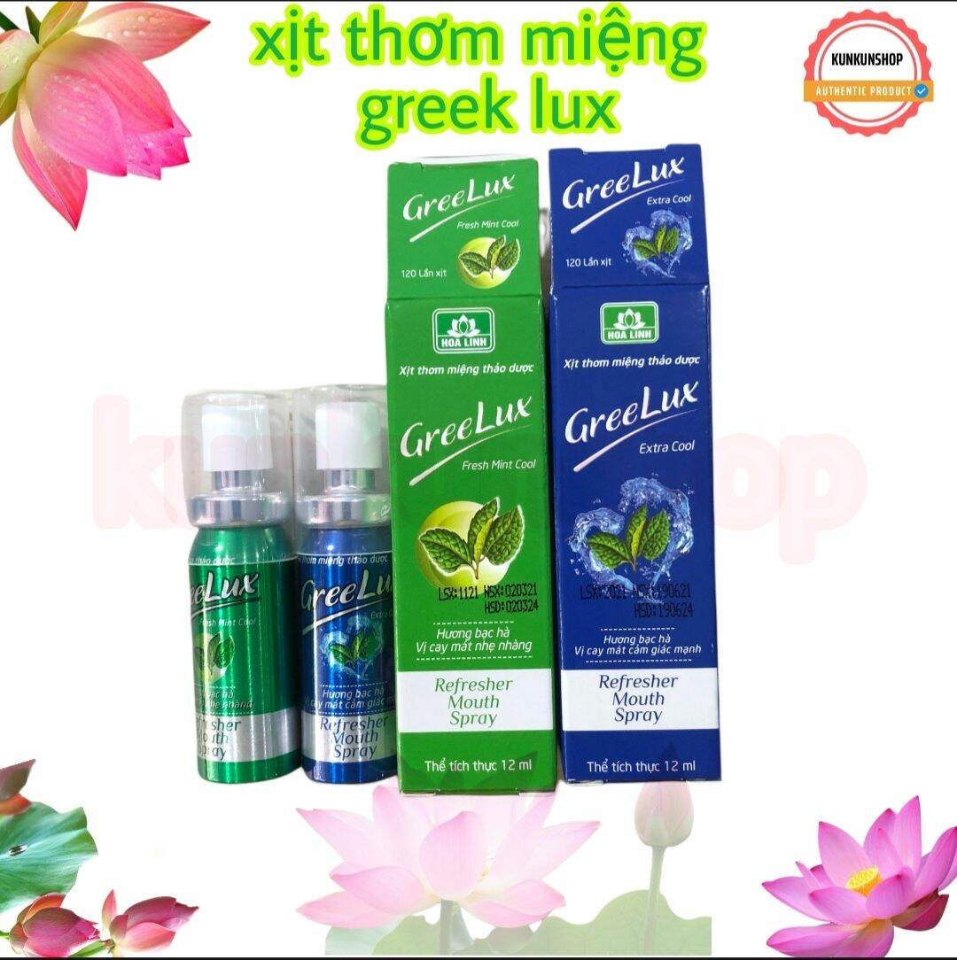 ✔️sale giá rẻ✔️combo greelux – xịt thơm miệng cho hơi thở thơm mát - cb2 - 002