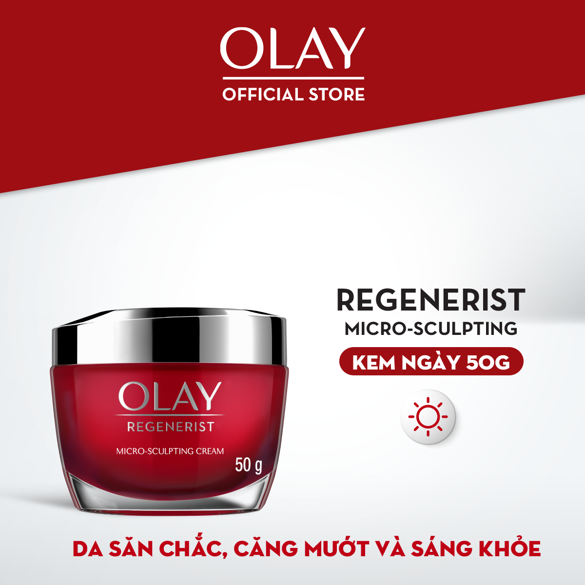 Kem dưỡng ẩm ban ngày căng mướt, sáng khỏe & phục hồi dấu hiệu lão hóa olay regenerist 50g