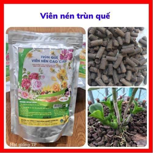 PHÂN BÓN TRÙN QUẾ DẠNG VIÊN NÉN 1KG