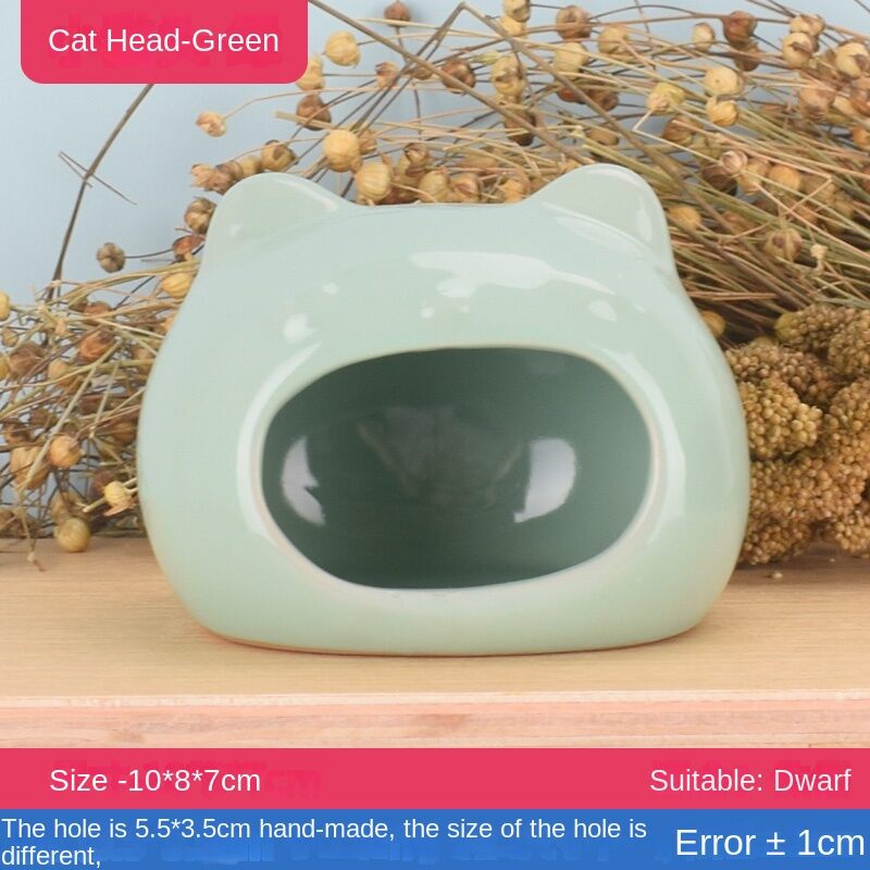 Hamster gốm tổ làm mát mùa hè gấu vàng nhánh hoa chuột nhà bọ cạp phong cảnh ngủ nhà đá