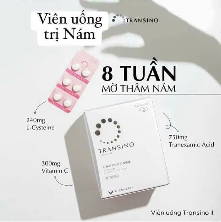 Viên uống trắng da Transino 240 viên của Nhật