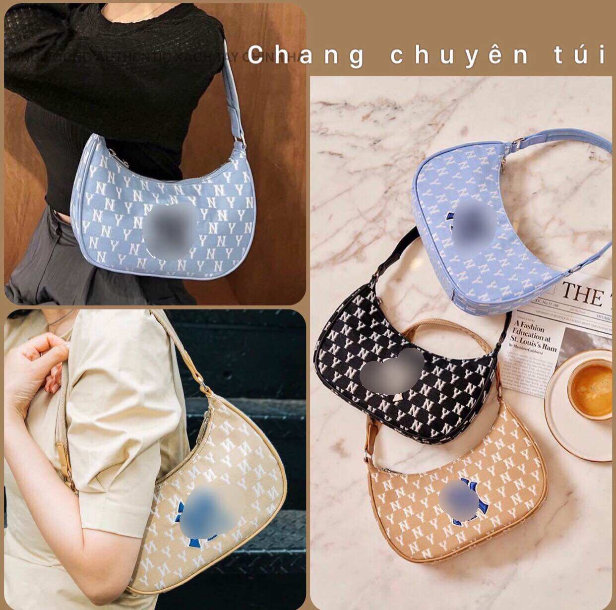 Túi xách nữ kẹp nách phong cách Hàn Quốc hàng đẹp chuẩn, túi xuất