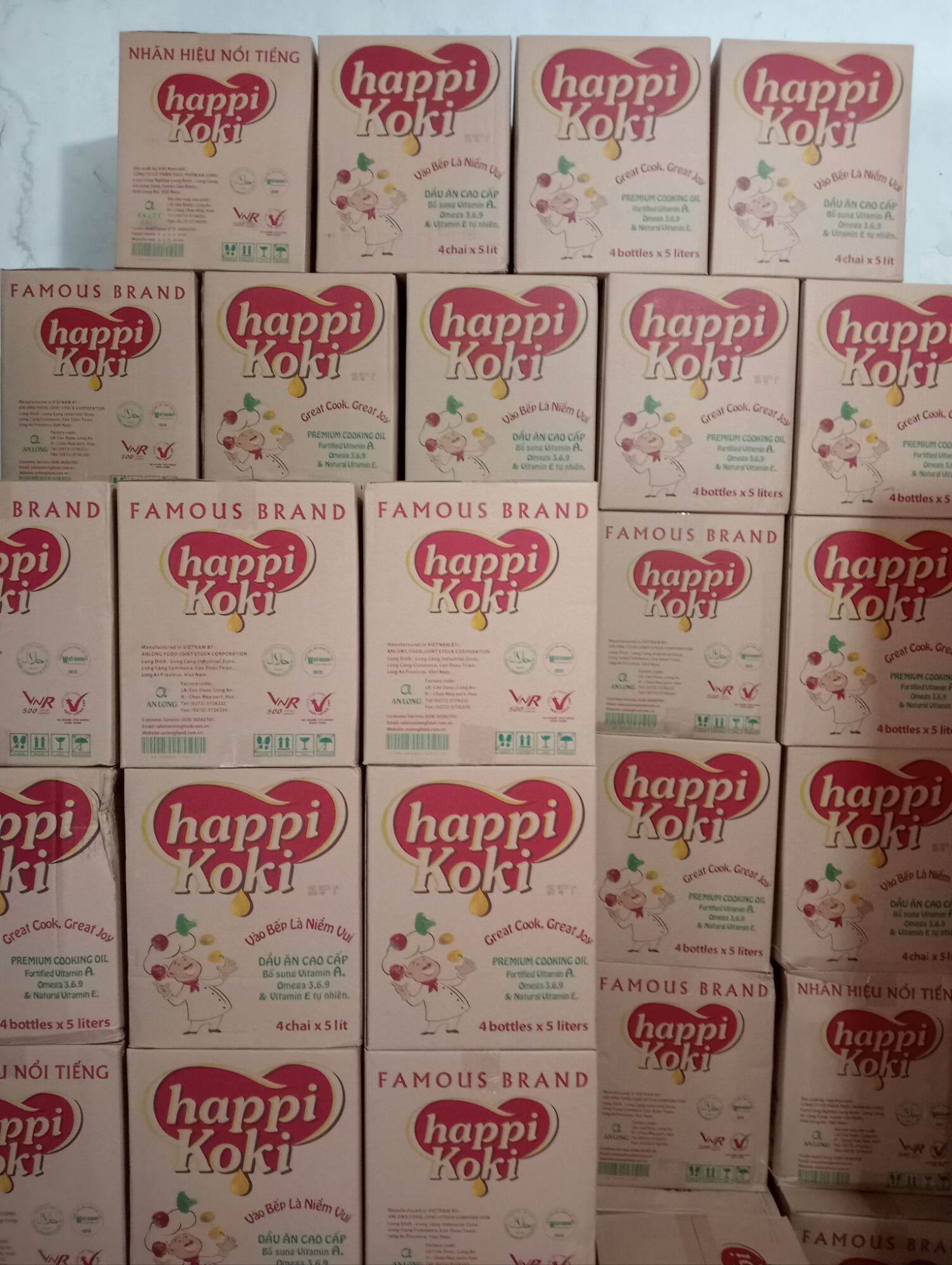 dầu ăn happy Koki 5 lít