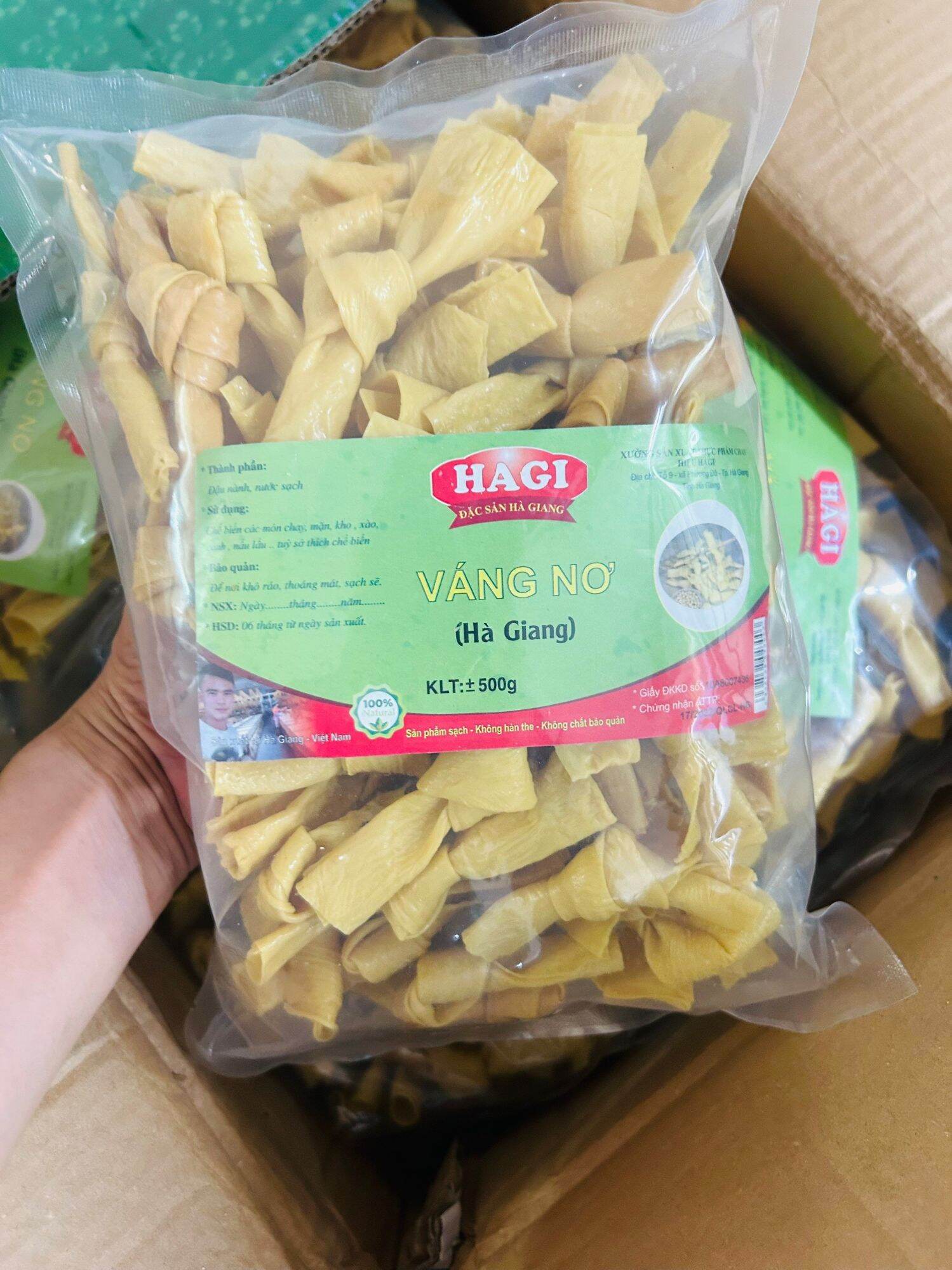 Váng Đậu Khô Hagi (Tàu Hũ Ky) Cuộn Nơ