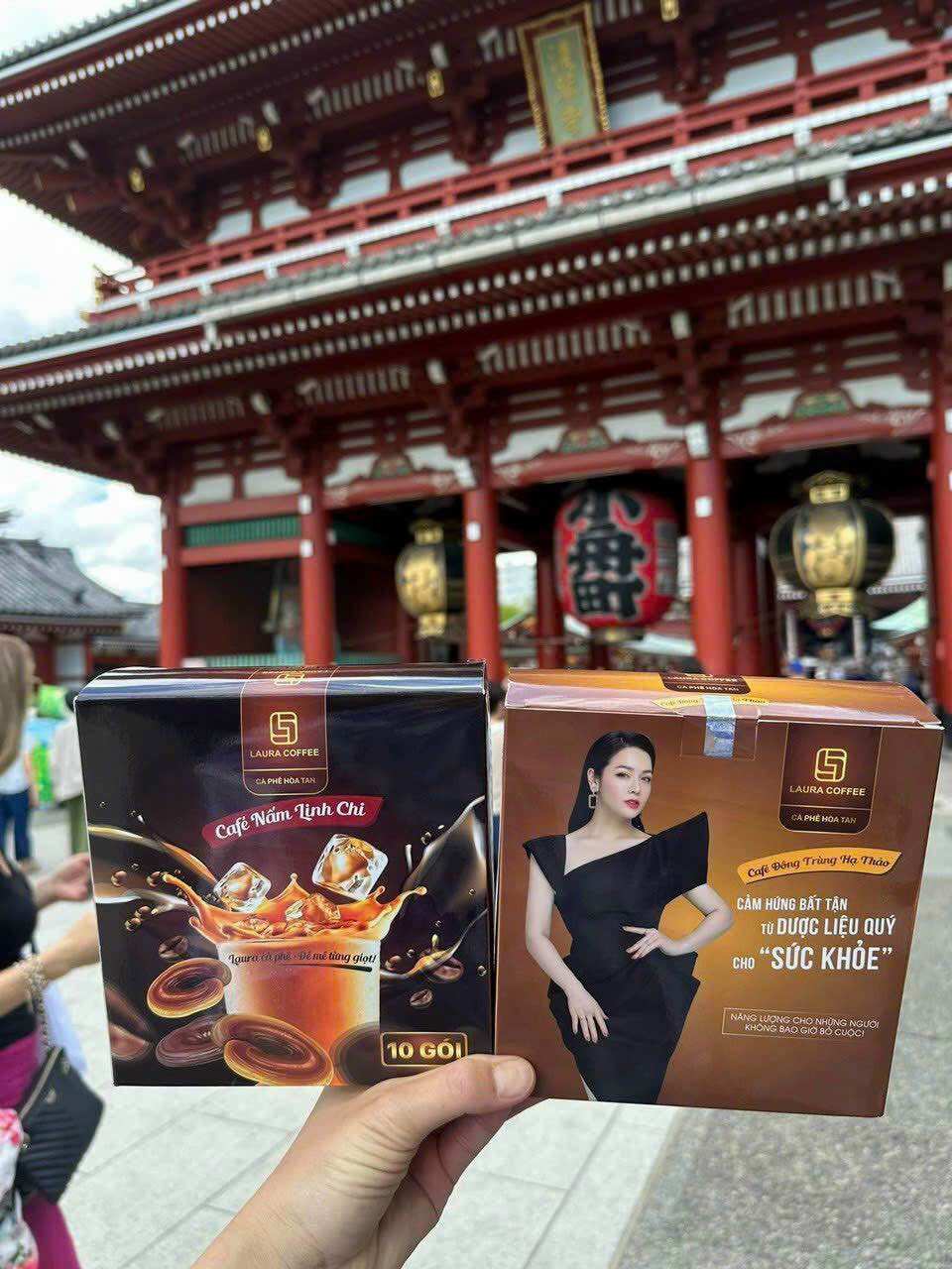 Cà phê Nhật Kim Anh cà phê hòa tan Laura Coffee  (Hộp 10 gói)