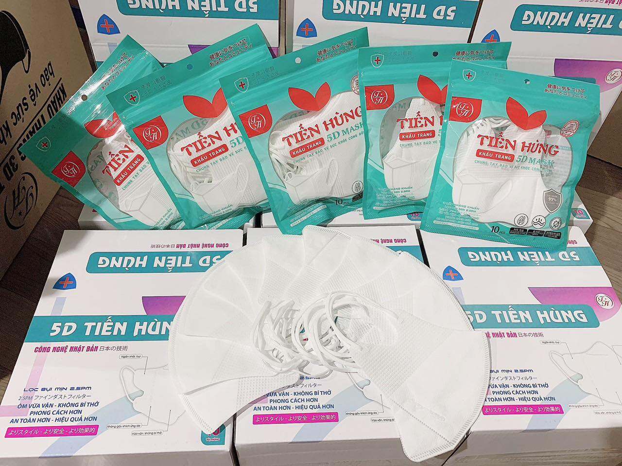 100 chiếc khẩu trang 5D tiến hùng
