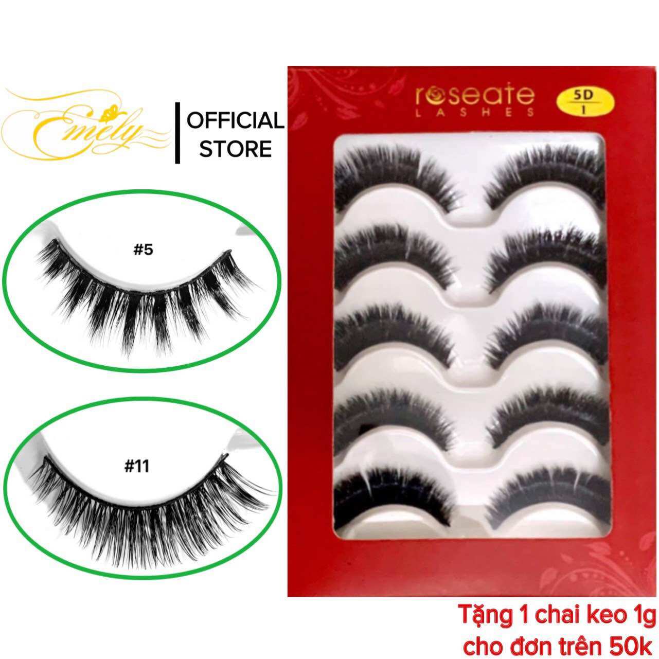 Mi chồn, lông mi giả chồn 3d & 5d