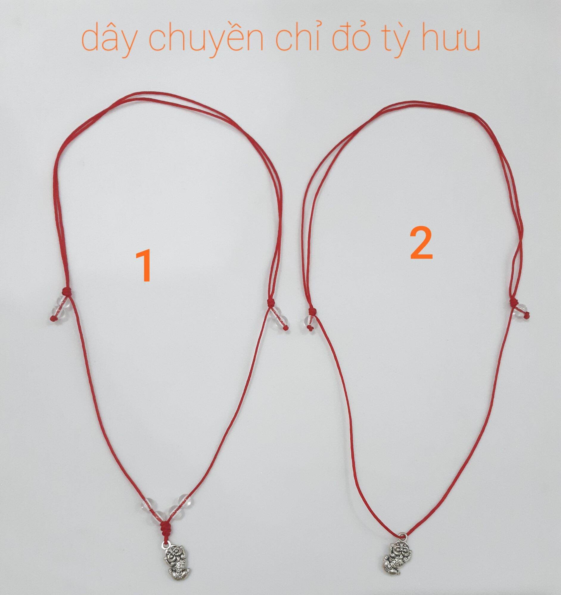 Dây chuyền chỉ đỏ mặt tỳ hưu