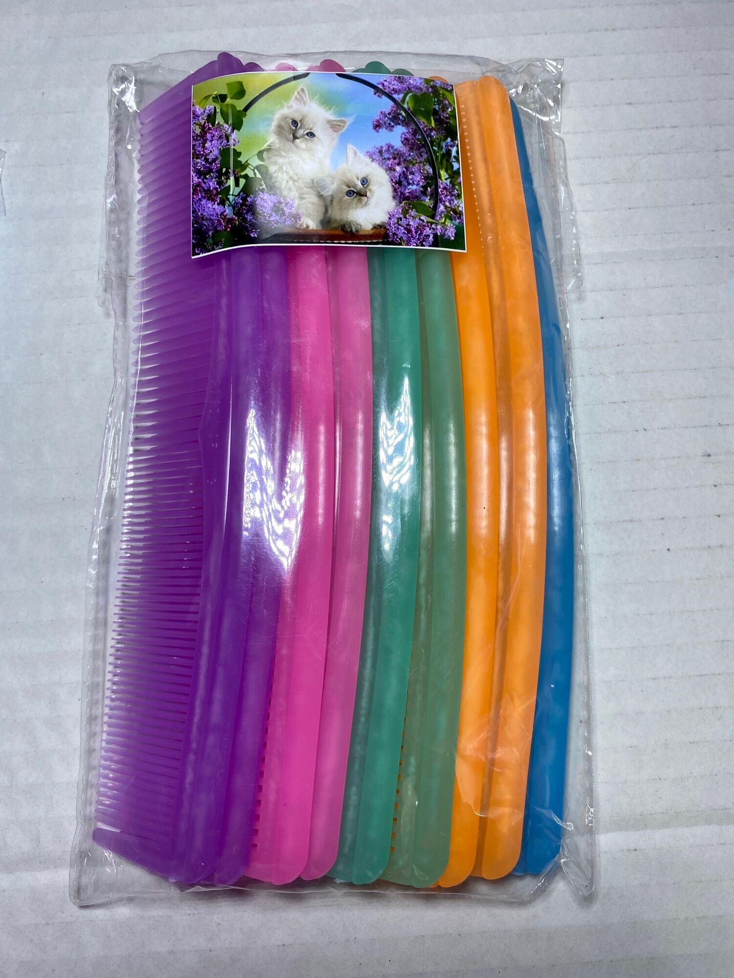 🔥Set 5 Lược MÈO Cong- Bóng Lớn (Dài 21cm)