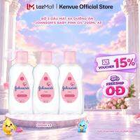 Combo 3 Chai Dầu Mát Xa Johnsons Baby Oil 200ml