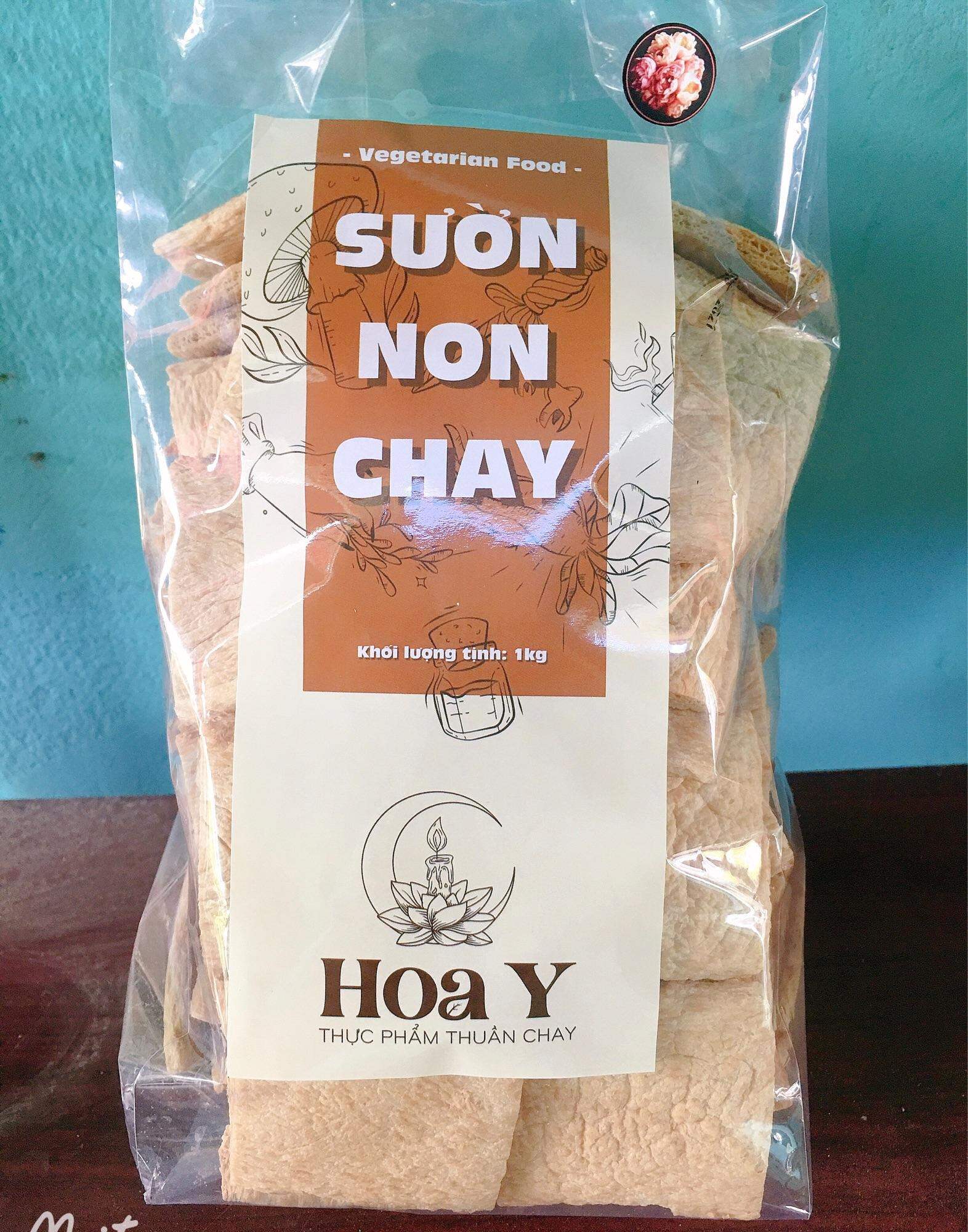 Sườn non chay HOA Y loại ngon đặc biệt miếng dày, to dễ xé sợi | 1kg
