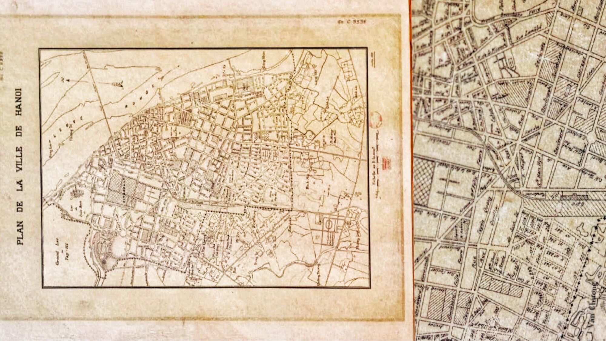 Hanoi Old map (30x40cm)