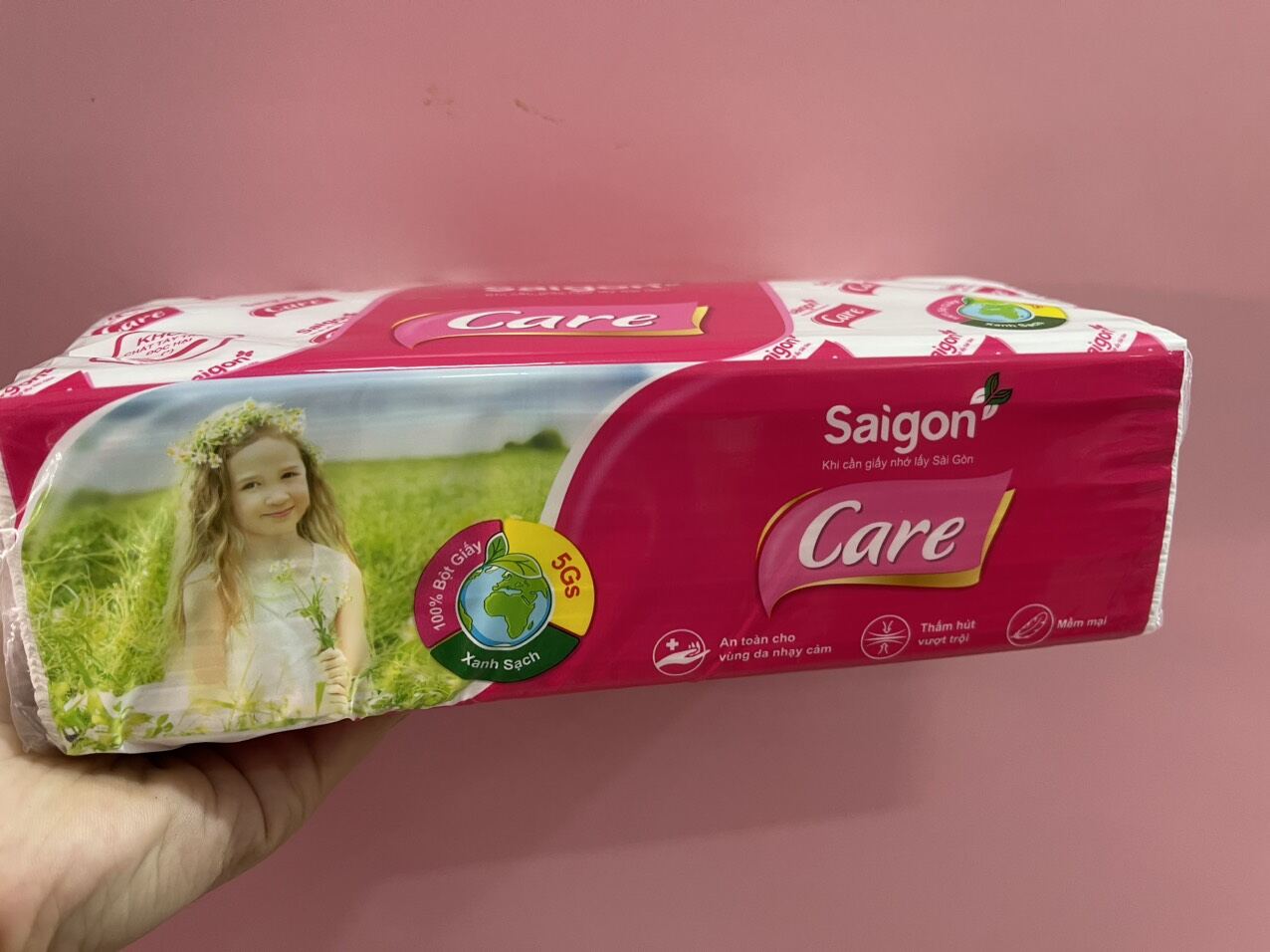 Giấy Softpack sài gòn Care gói 180 tờ