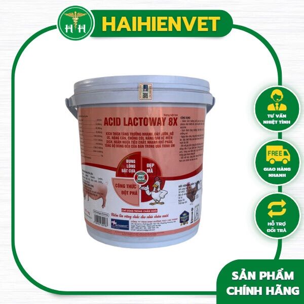 1kg ACID LACTOWAY 8X - kích thích tăng trưởng, dày lườn, nở ức, ngừa tiêu chảy, úm gà