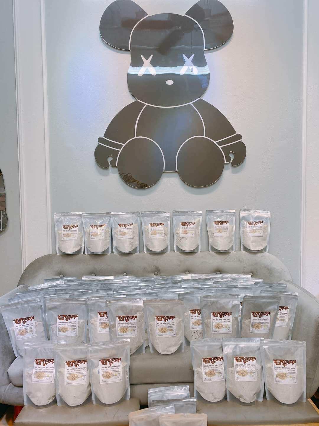 (100% ORGANIC) - Bột tắm trắng cafe, yến mạch, hoa cúc THH