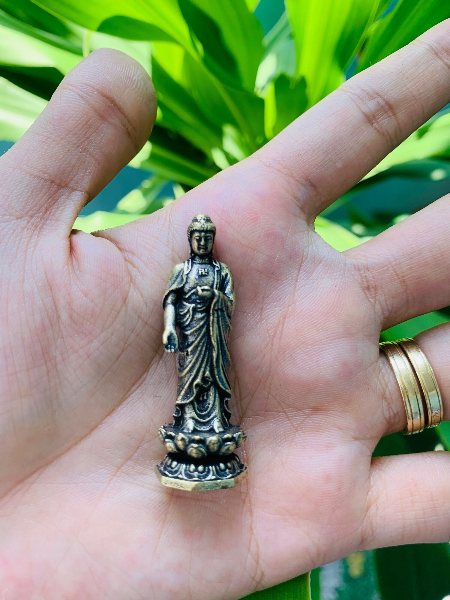 Tượng phật đồng A Di Đà mini