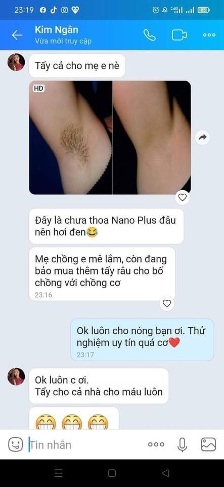 Triệt lông nano gel vĩnh viễn