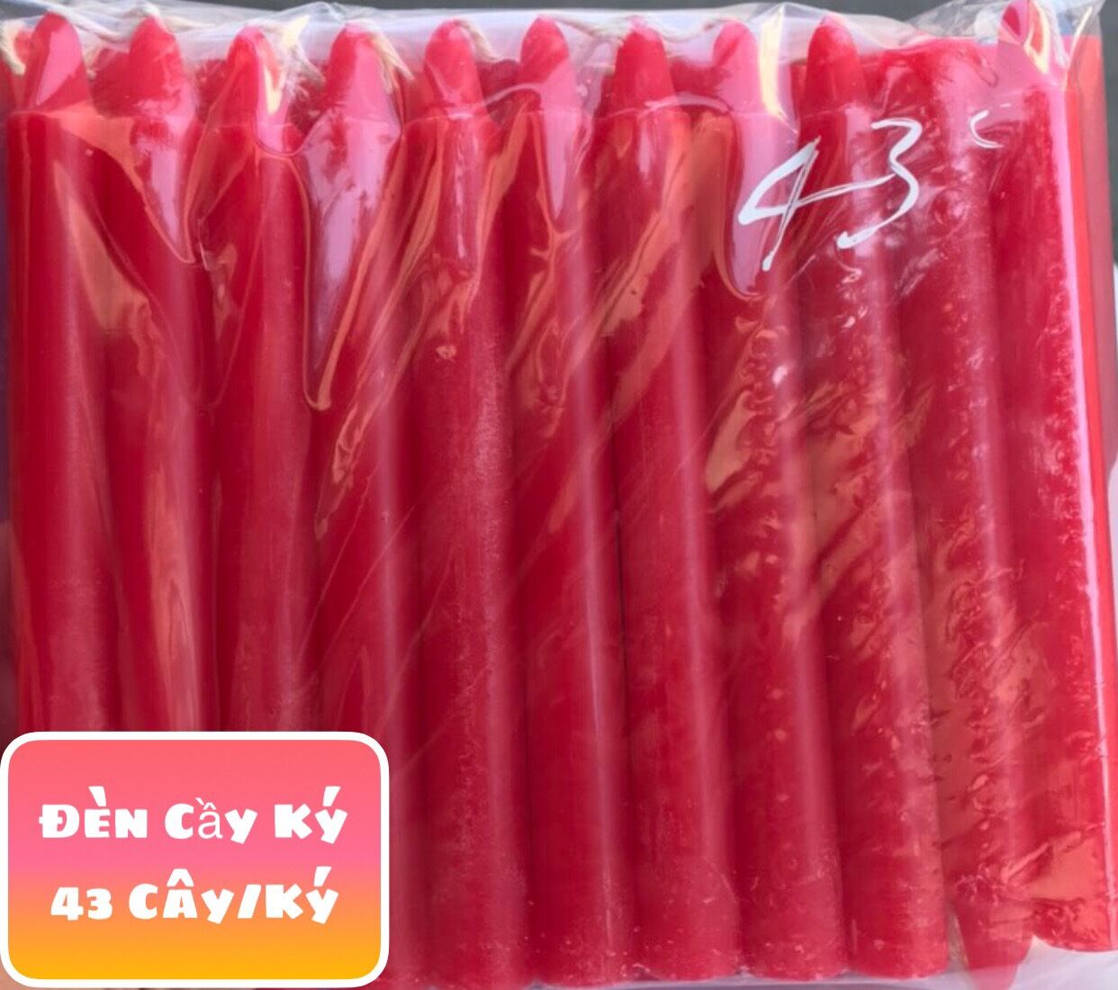 Đèn cầy ký/Nến nhiều size lớn nhỏ (1 kg)