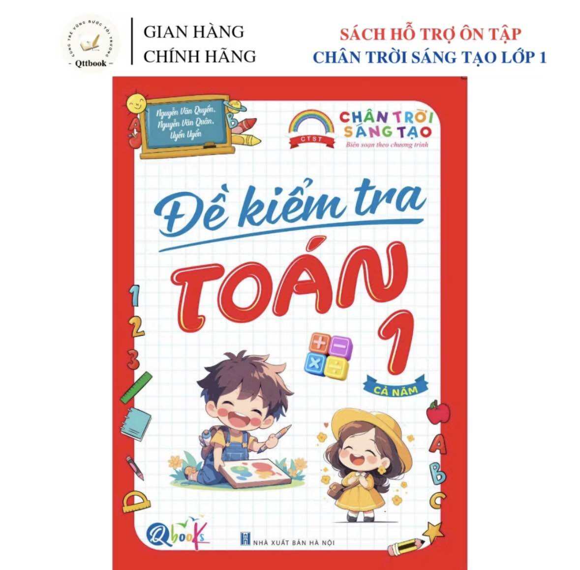 Sách - [ Lớp 1 - Chân Trời Sáng Tạo - Cả Năm ] - Đề Kiểm Tra Toán 1