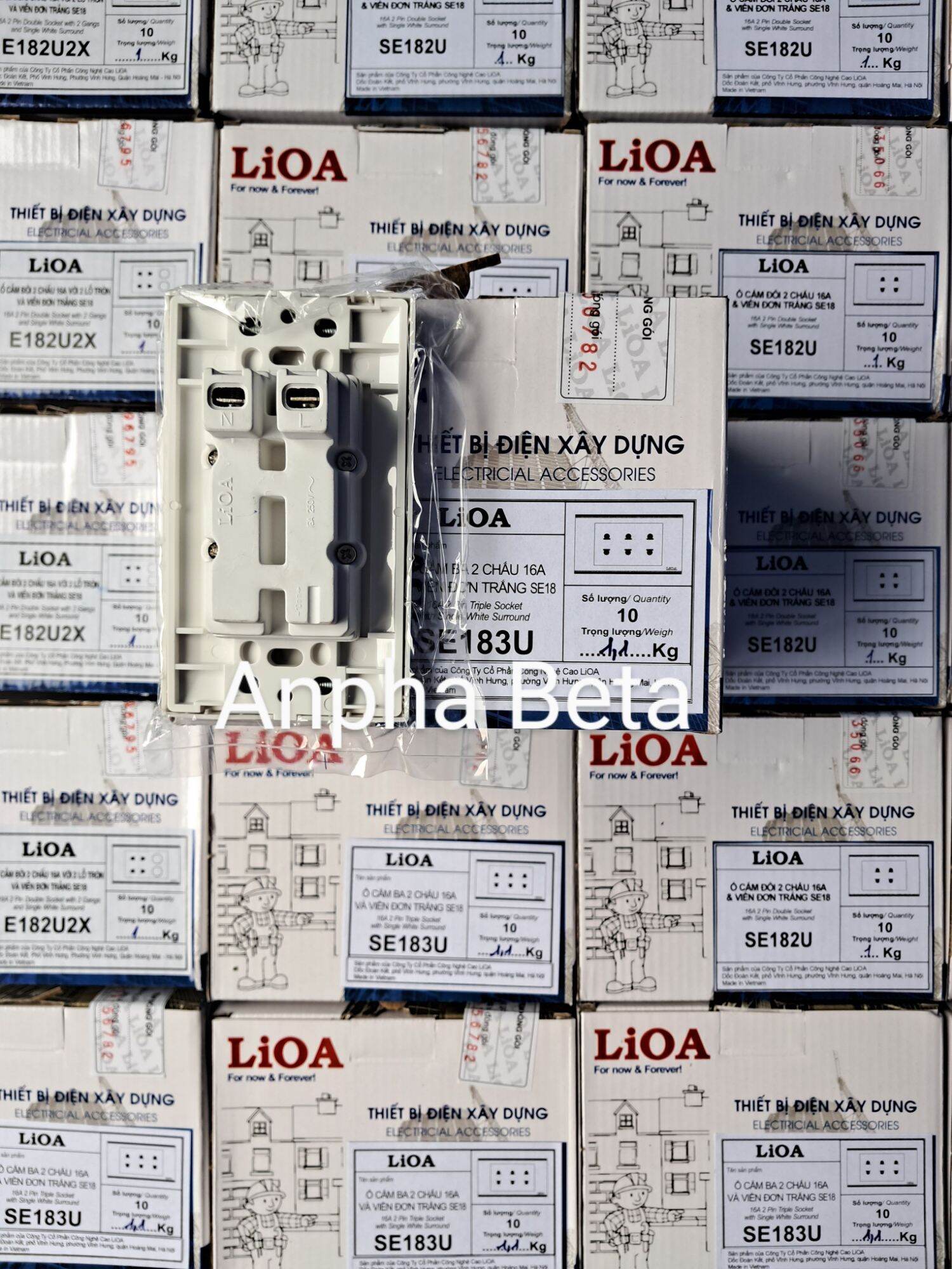Công tắc, Ổ cắm điện LiOA(âm tường + lắp nổi)