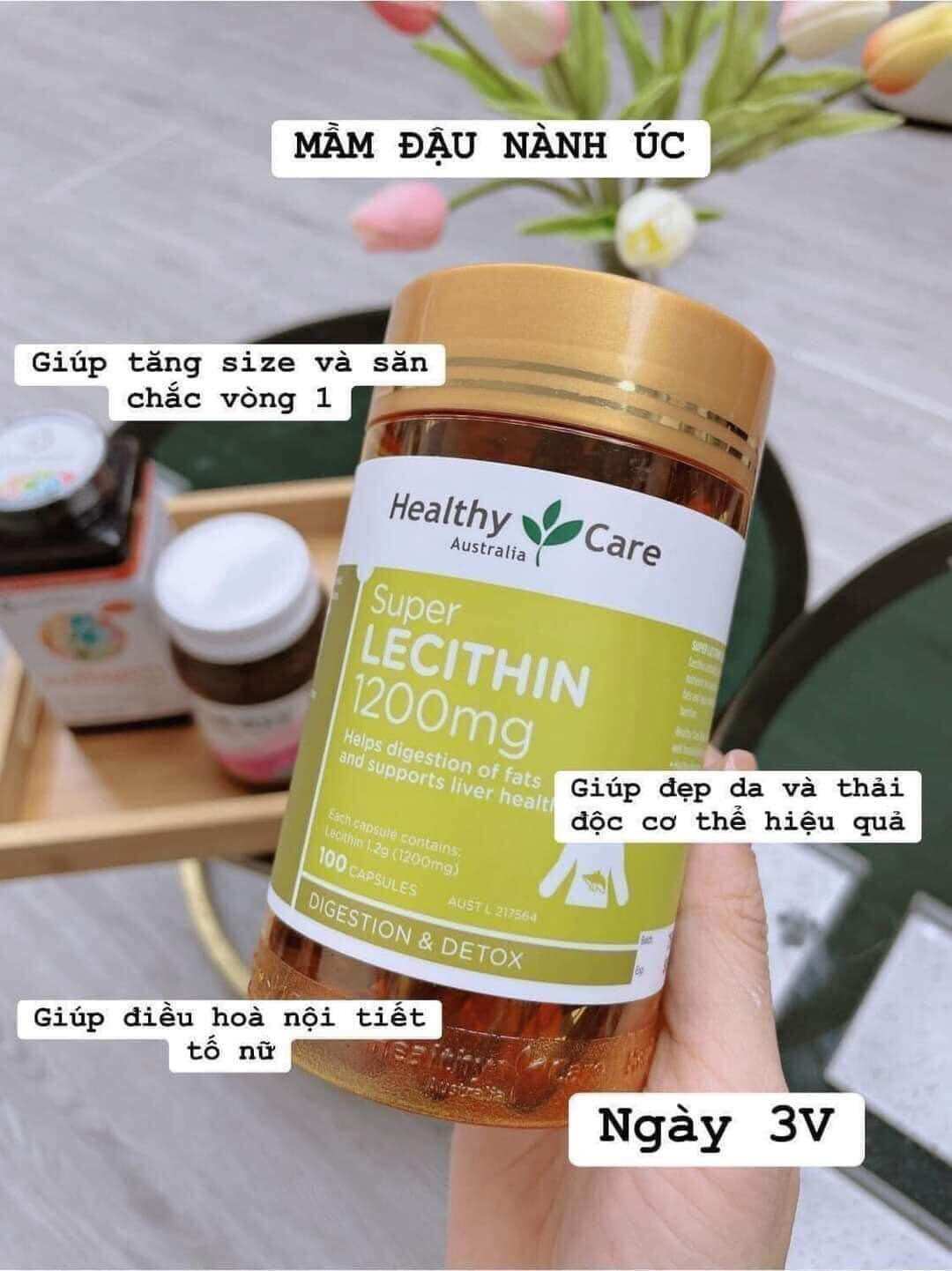 Mầm đậu nành 100 viên healthy care Úc