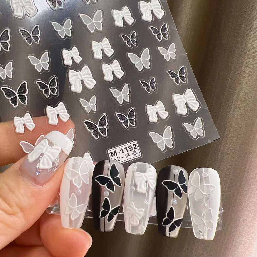 STICKER 5D LỤA NỔI CAO CẤP -HÌNH DÁN NAIL ❤️