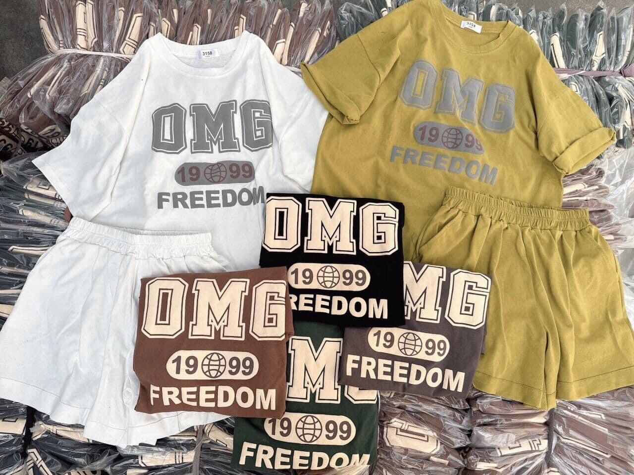 Set bộ đùi chất cotton su form rộng - OMG