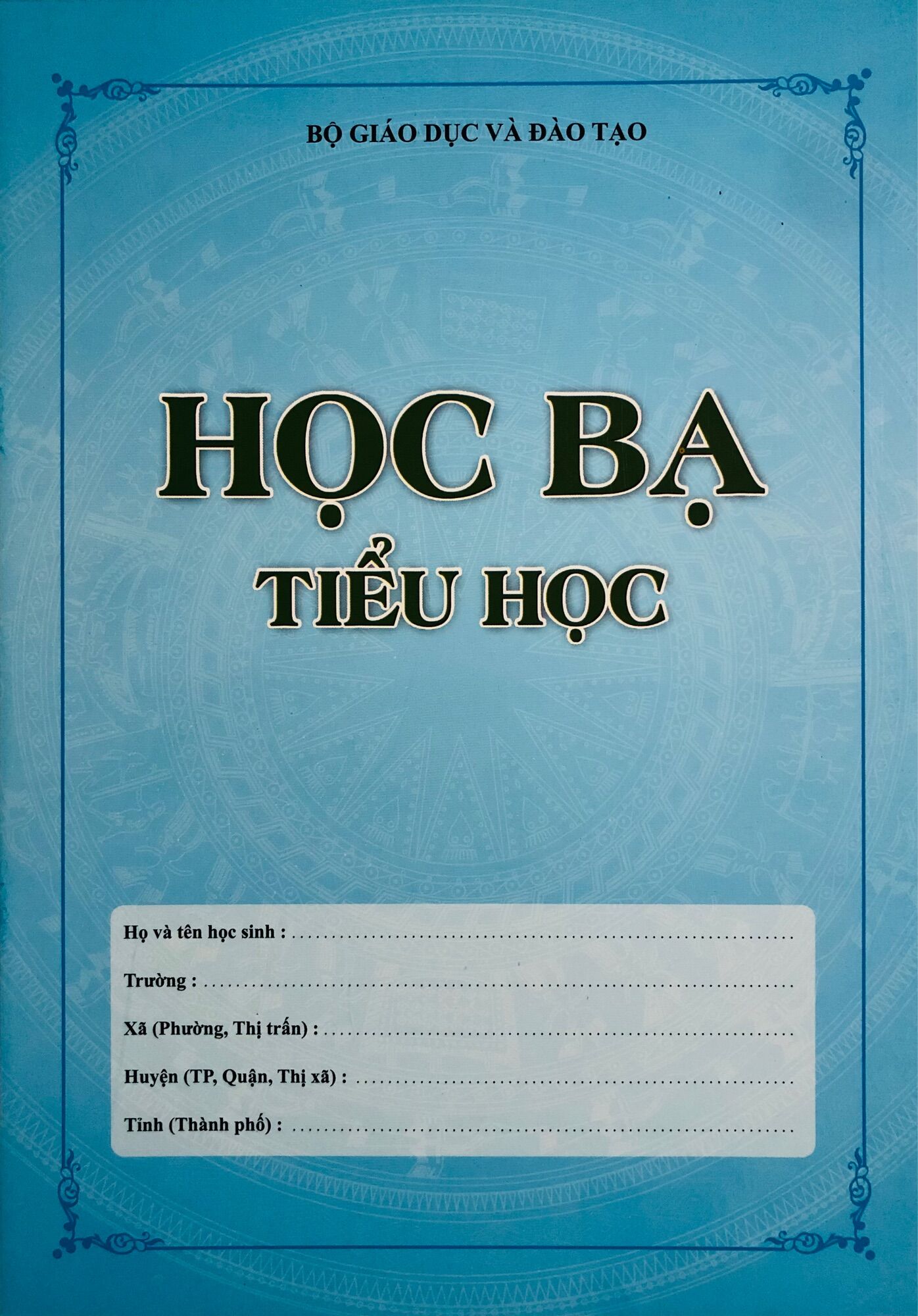 Sổ Học Bạ Tiểu Học