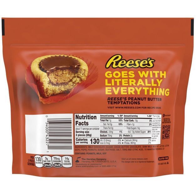 Kẹo socola Mỹ bơ đậu phộng Reese's túi 297g
