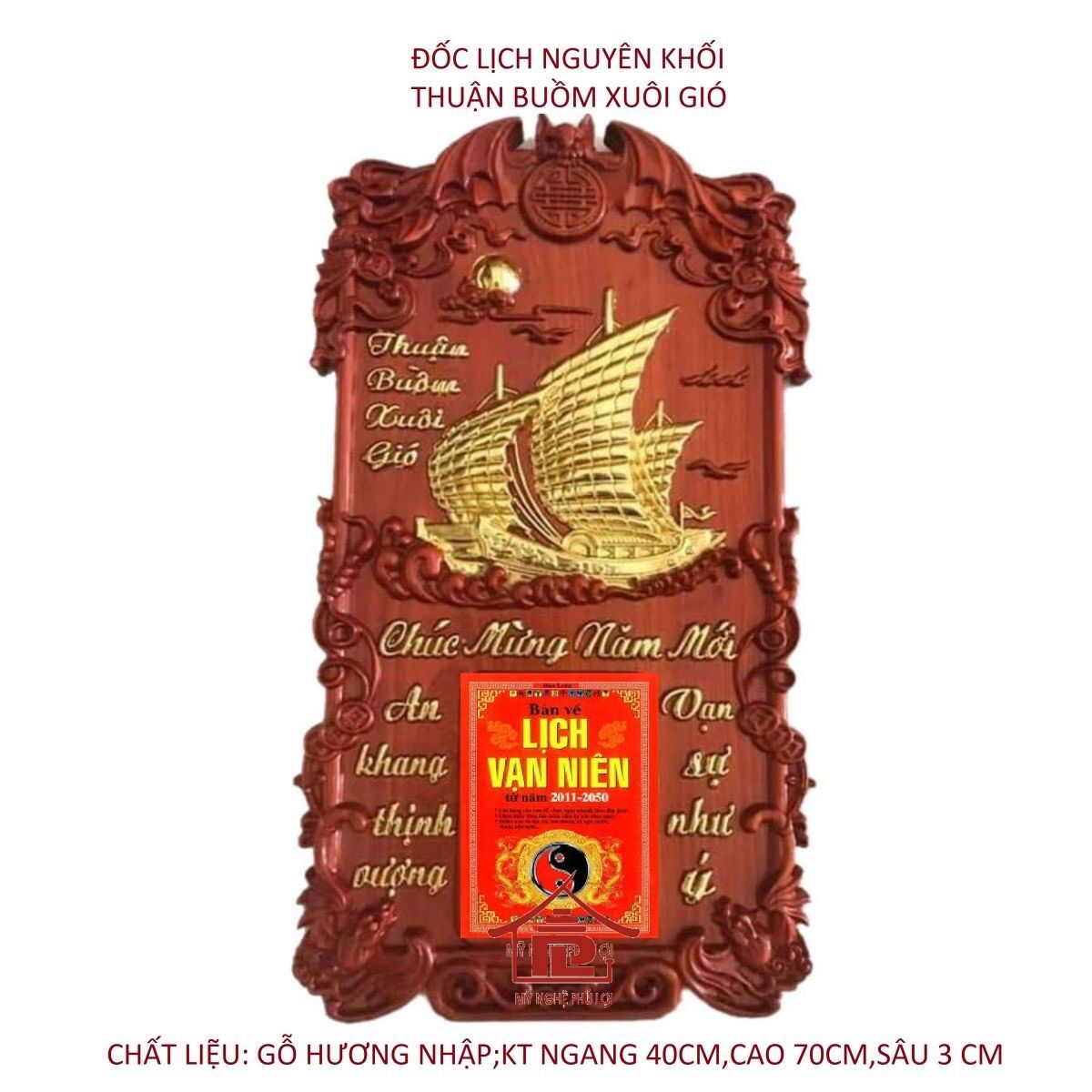 Đốc lịch treo tường “thuận buồm xuôi gió”