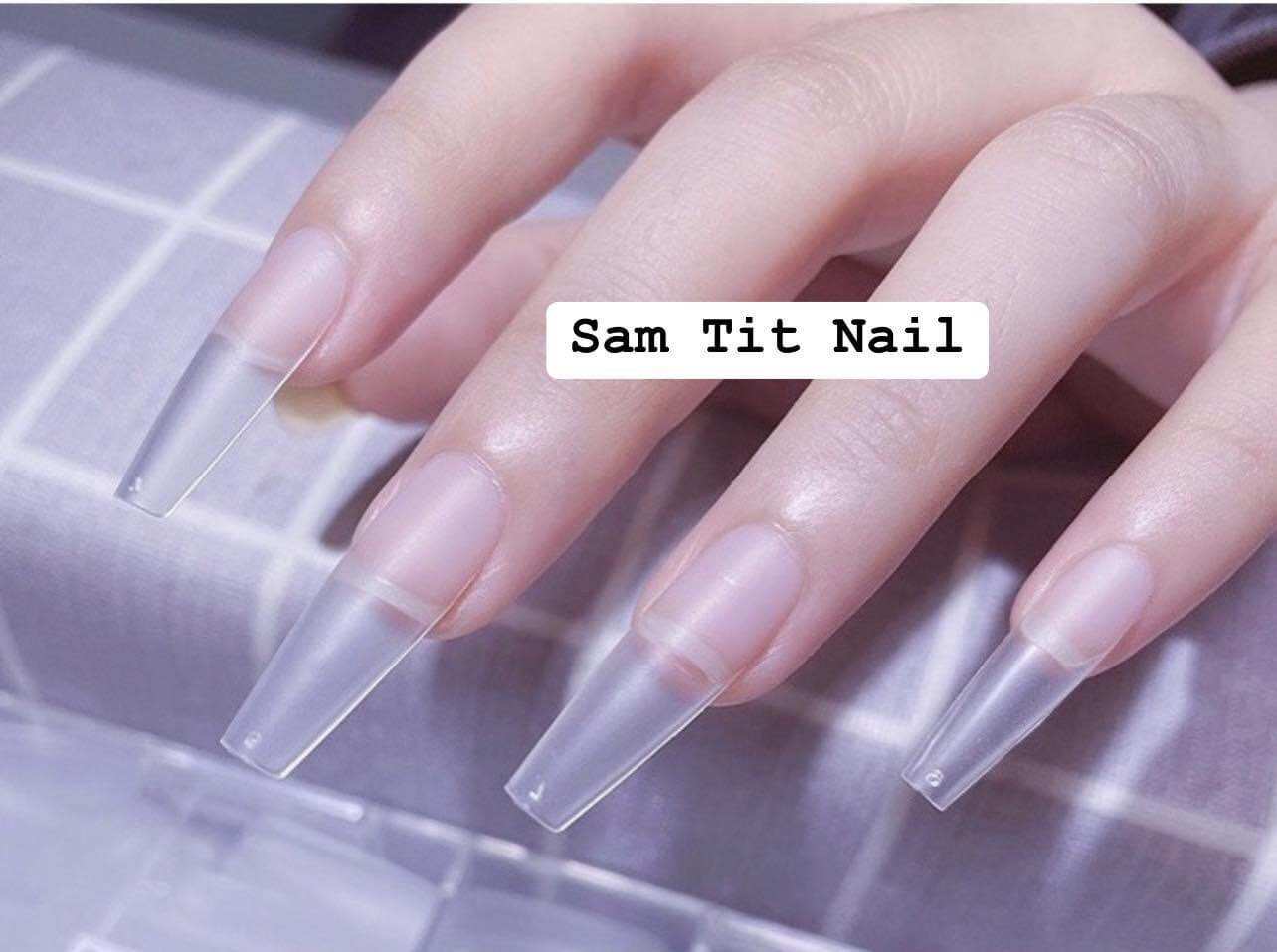 Móng úp HSM (loại 1 form đẹp) nhám sẵn form vuông, form thang, form nhọn, form ovan, form tròn (hộp 500 móng)