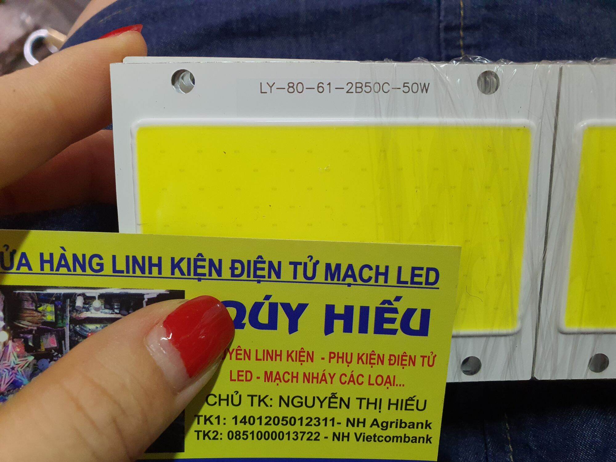 nhân led 50w dùng qua chấn lưu